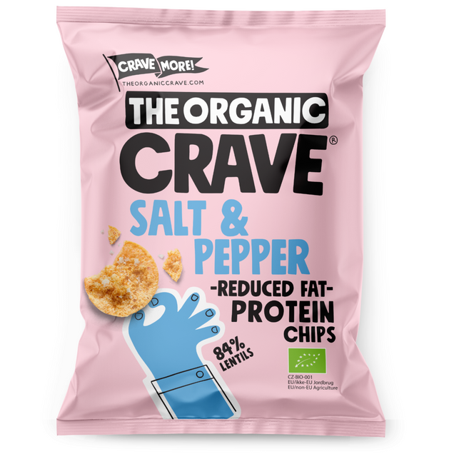 Crave Protein chips Salt & Pepper (7 x 30 gram)