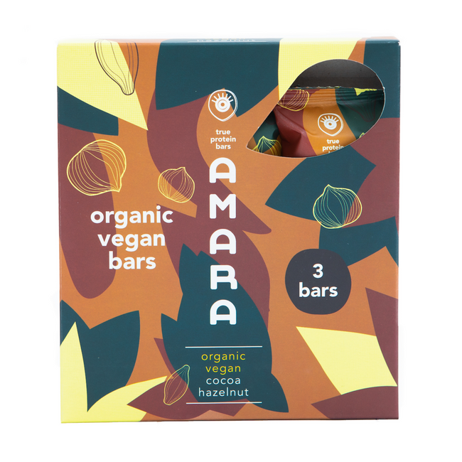 Organic Vegan Cocoa Hazelnut Protein Bar (12 x 3 x 40 gram)
